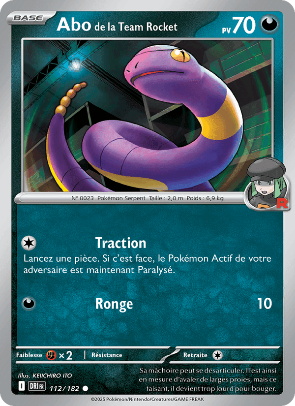 Abo de la Team Rocket, carte 112 de Rivalités Destinées