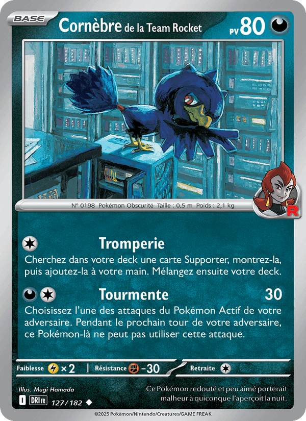 Cornèbre de la Team Rocket, card 127 from Rivalités Destinées
