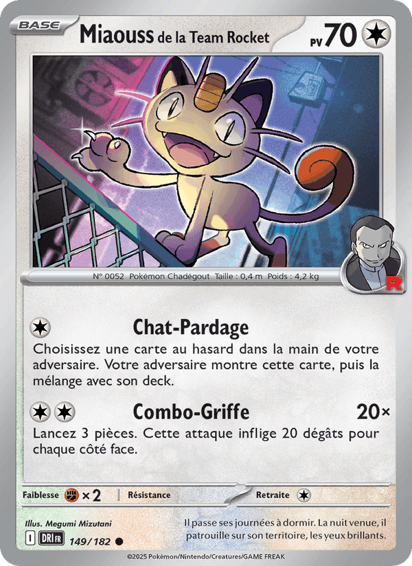 Miaouss de la Team Rocket, carte 149 de Rivalités Destinées