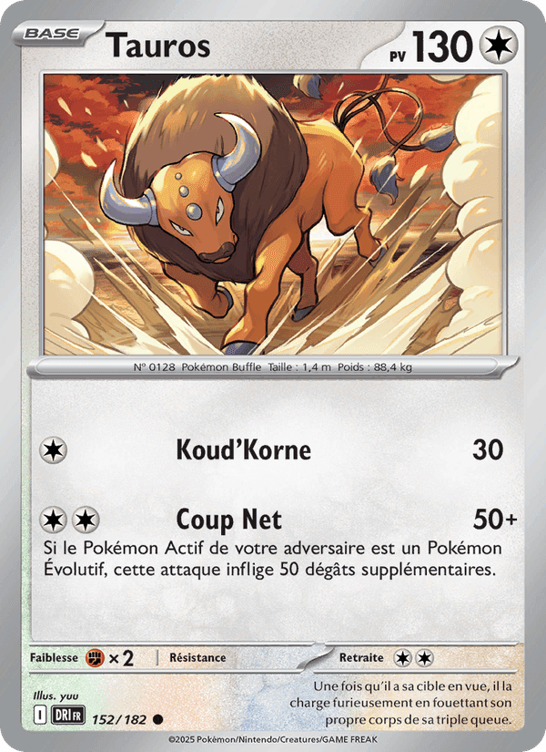 Tauros, carte 152 de Rivalités Destinées