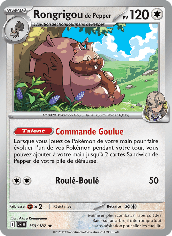 Rongrigou de Pepper, carte 159 de Rivalités Destinées