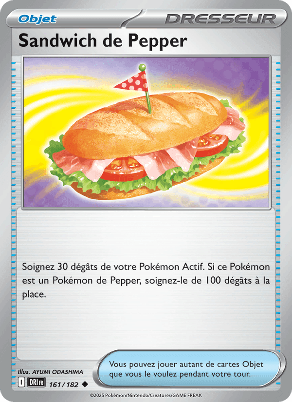 Sandwich de Pepper, carte 161 de Rivalités Destinées