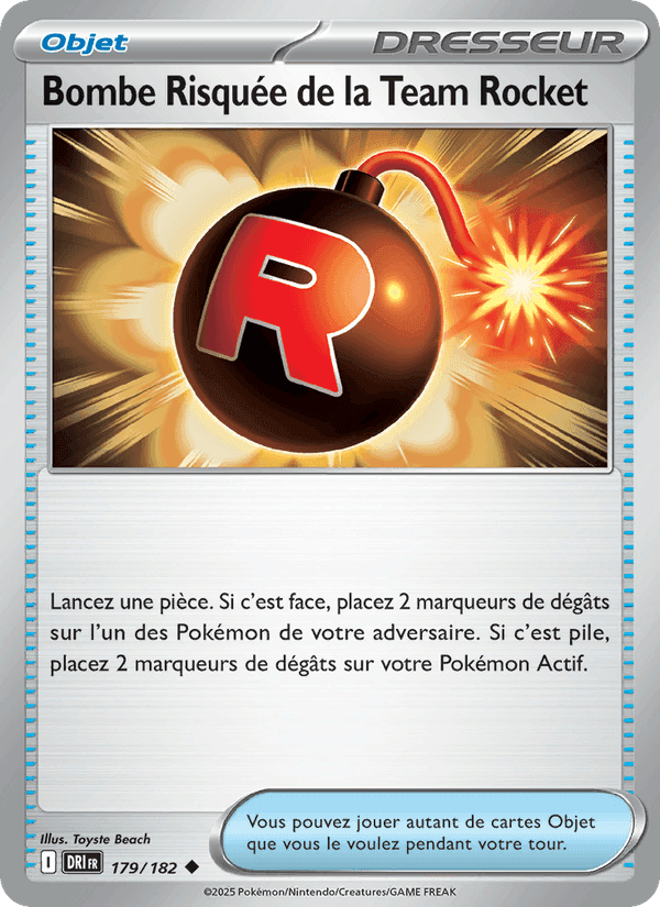 Bombe Risquée de la Team Rocket, carte 179 de Rivalités Destinées