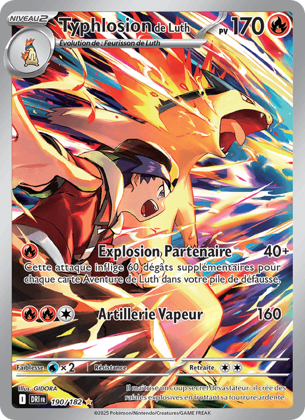 Typhlosion de Luth, carta 190 de Rivalités Destinées