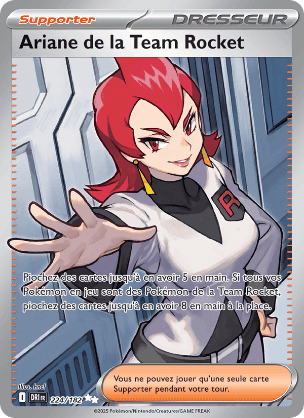 Ariane de la Team Rocket, carte 224 de Rivalités Destinées