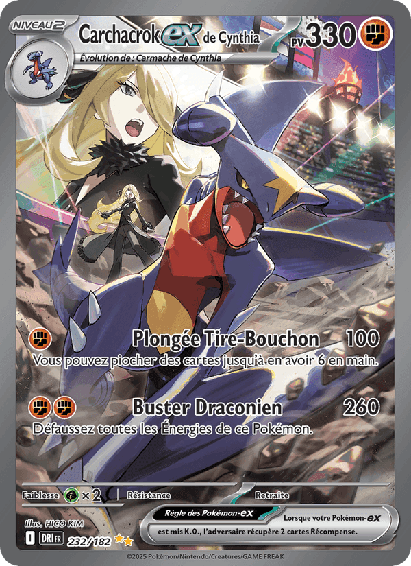 Carchacrok-ex de Cynthia, card 232 from Rivalités Destinées