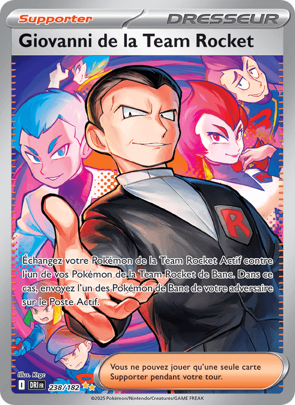 Rivalités Destinées の 238 番、Giovanni de la Team Rocket