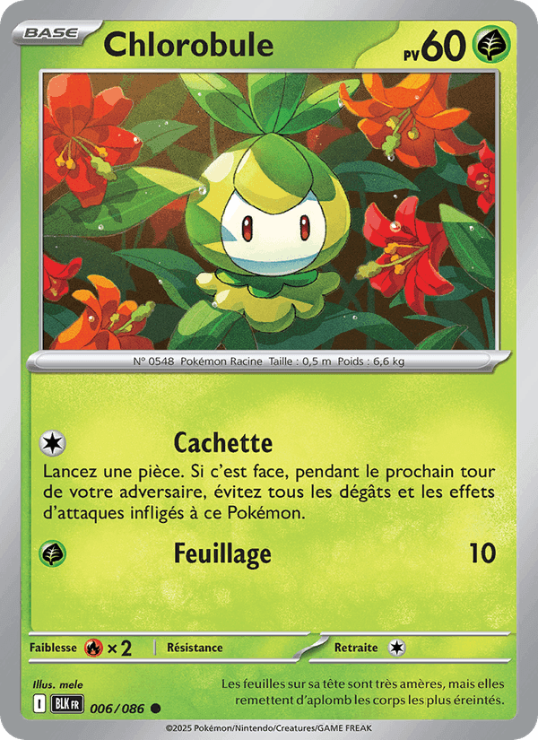 Chlorobule, carte 006 de Foudre Noire