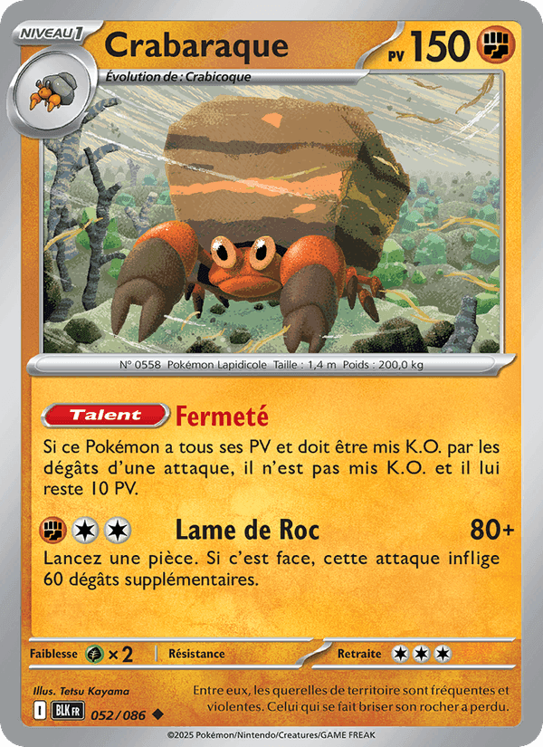 Crabaraque, carte 052 de Foudre Noire