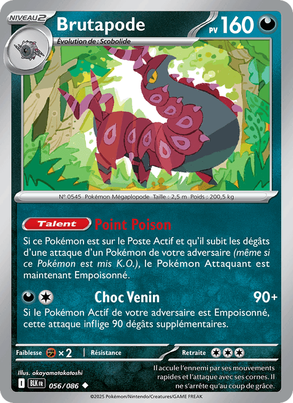 Brutapode, carta 056 de Foudre Noire