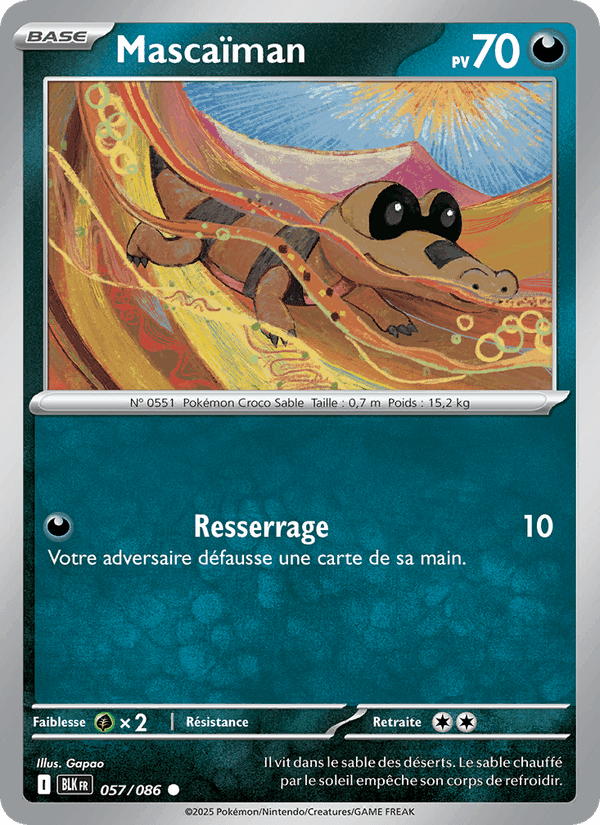 Mascaïman, carta 057 de Foudre Noire