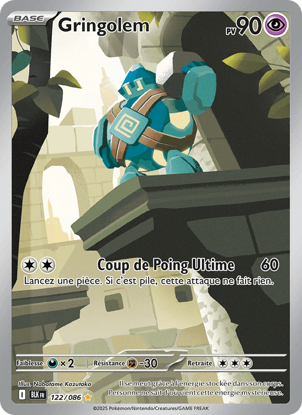 Gringolem, carte 122 de Foudre Noire