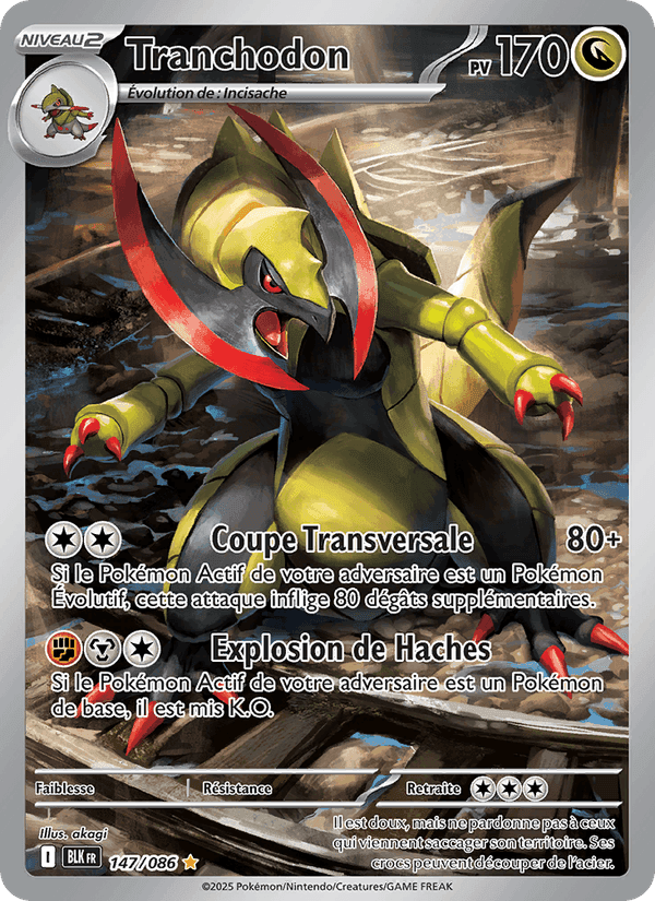 Tranchodon, carte 147 de Foudre Noire