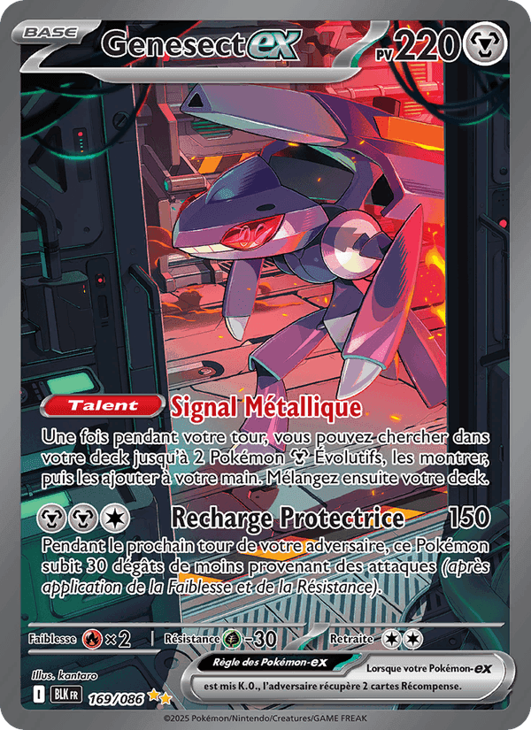 Genesect-ex, carta 169 de Foudre Noire