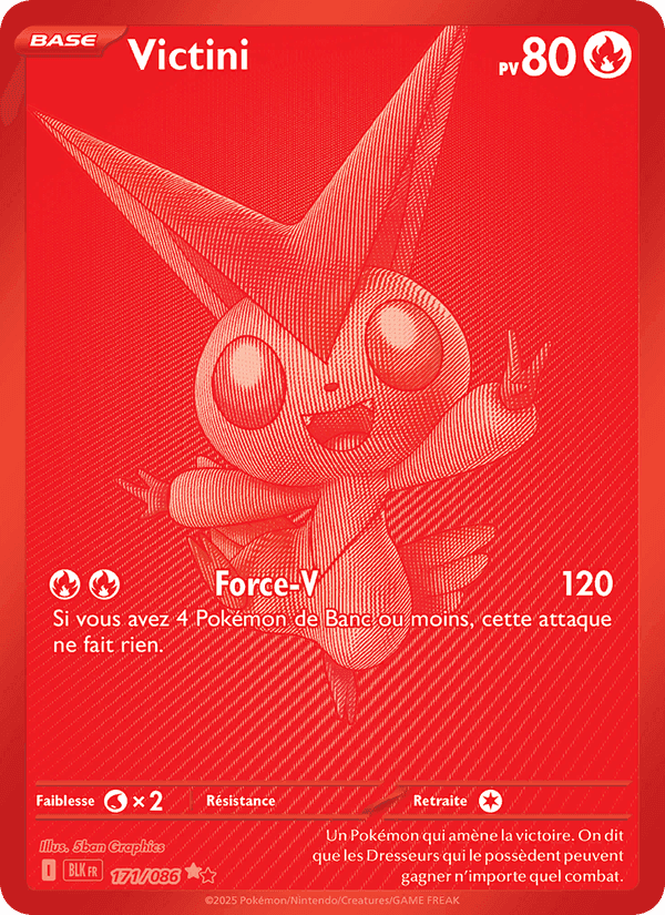 Victini, carte 171 de Foudre Noire