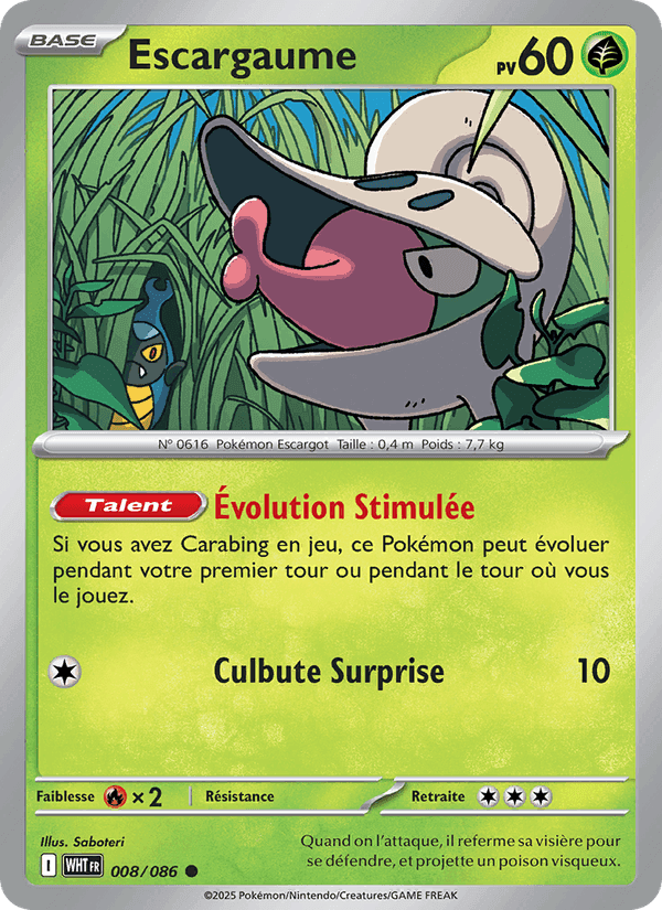 Escargaume, carta 008 di Flamme Blanche
