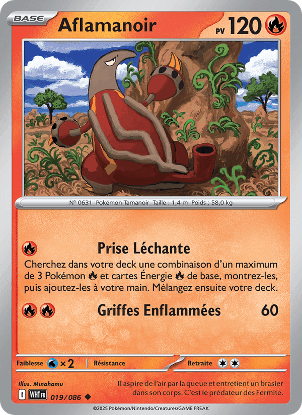 Aflamanoir, carte 019 de Flamme Blanche