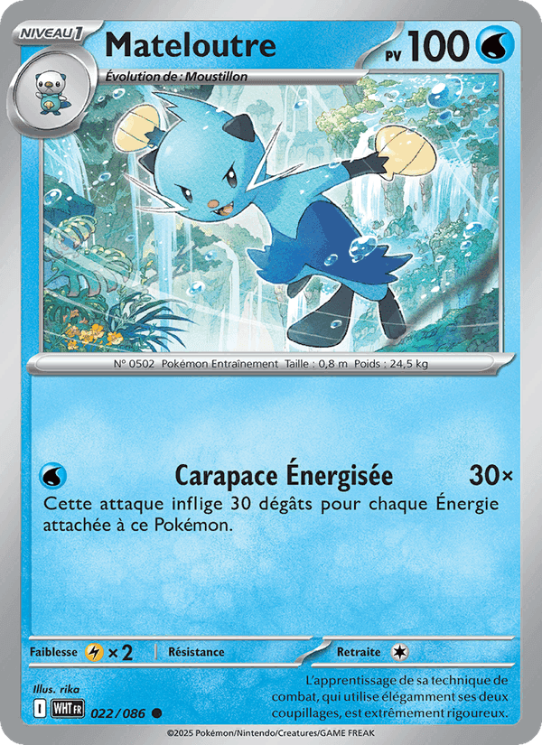Mateloutre, carte 022 de Flamme Blanche