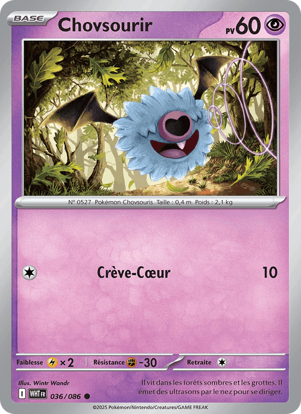 Chovsourir, carta 036 di Flamme Blanche