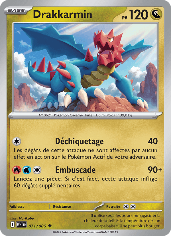 Drakkarmin, carte 071 de Flamme Blanche
