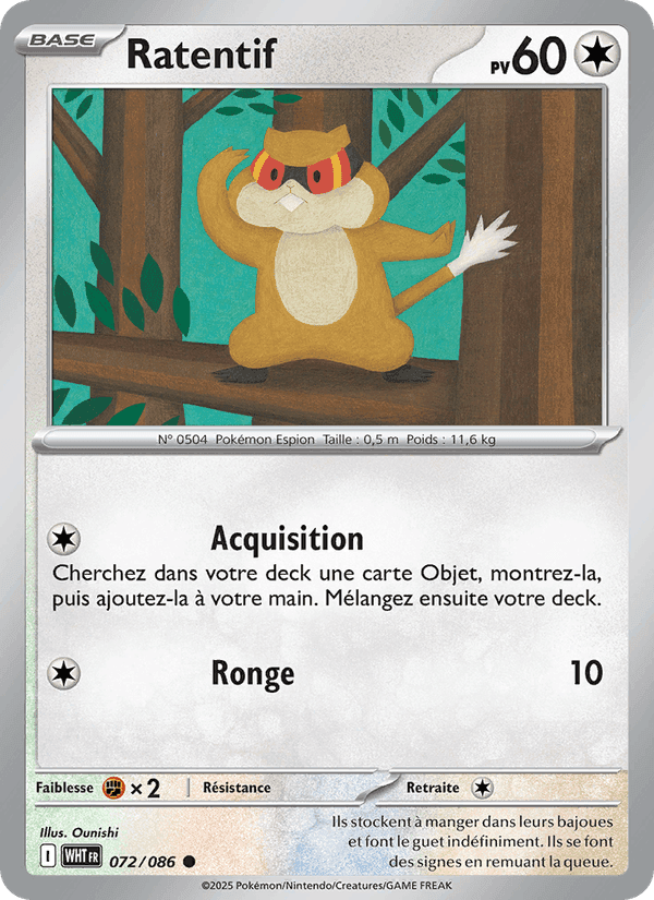 Ratentif, carta 072 de Flamme Blanche