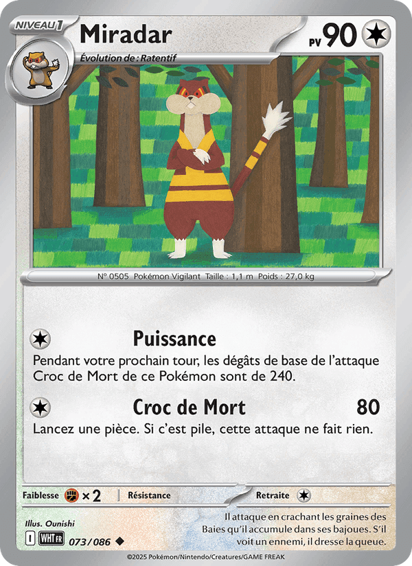 Miradar, card 073 from Flamme Blanche