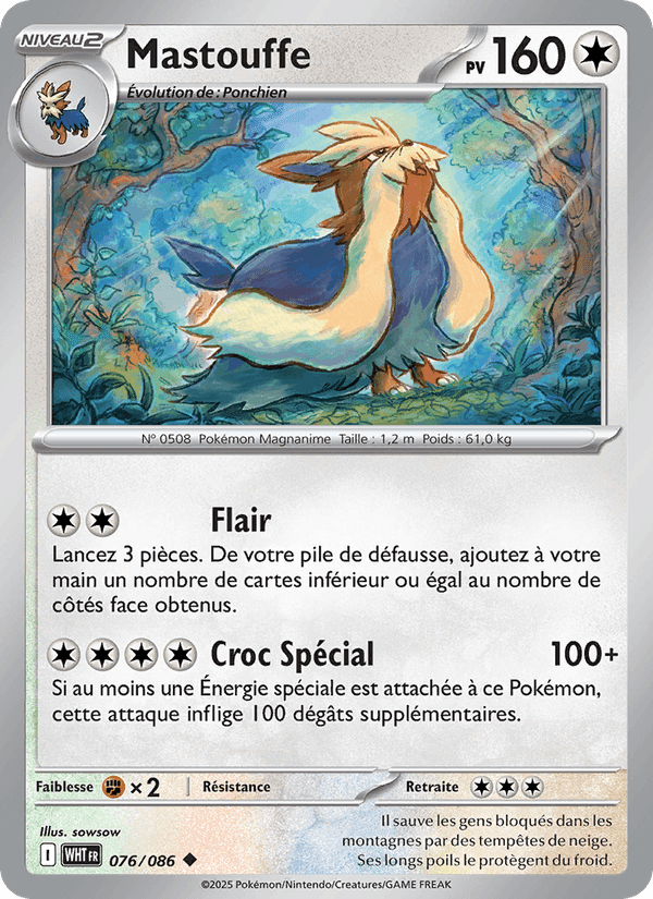 Mastouffe, carte 076 de Flamme Blanche