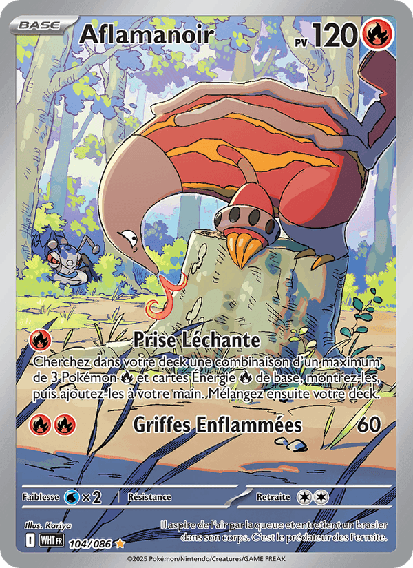 Aflamanoir, carte 104 de Flamme Blanche