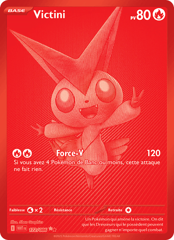 Victini, carta 172 de Flamme Blanche
