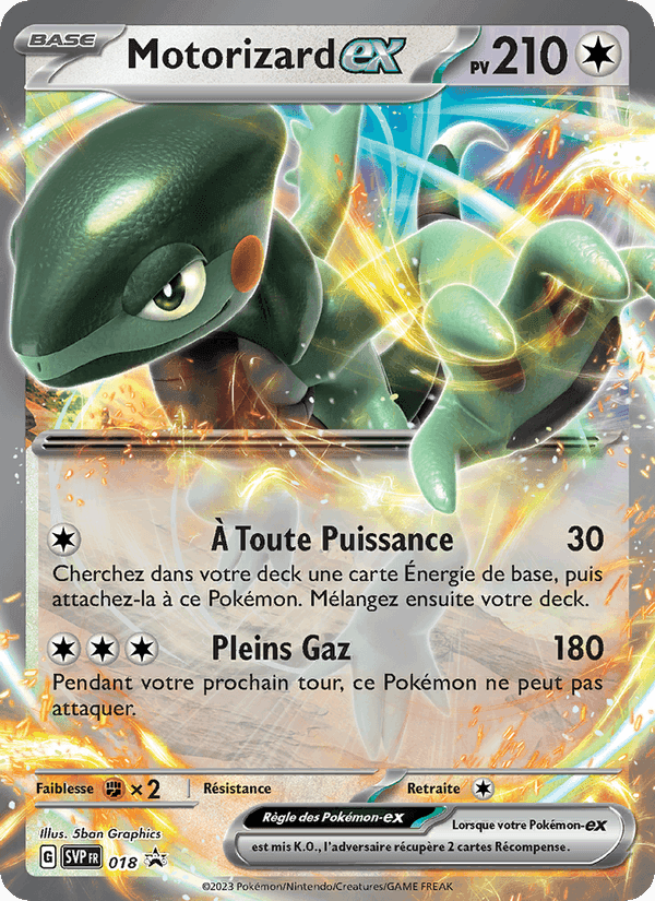 Motorizard-ex, carte 018 de SVP Black Star Promos