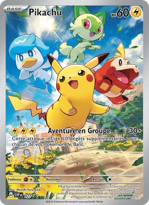 Pikachu, carte 027 de SVP Black Star Promos