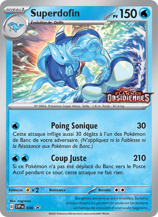 Superdofin, carte 036 de SVP Black Star Promos