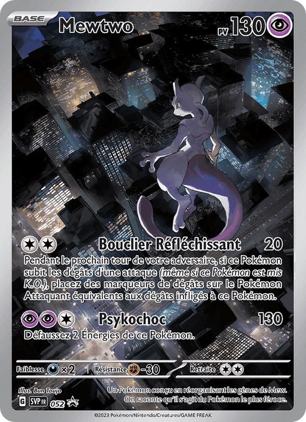 Mewtwo, carte 052 de SVP Black Star Promos