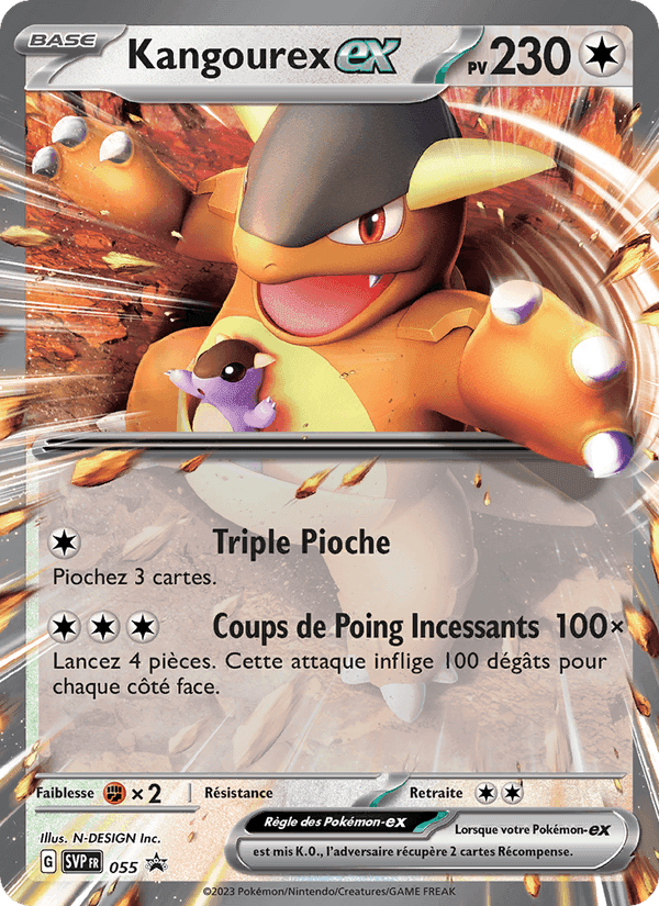 Kangourex-ex, carte 055 de SVP Black Star Promos