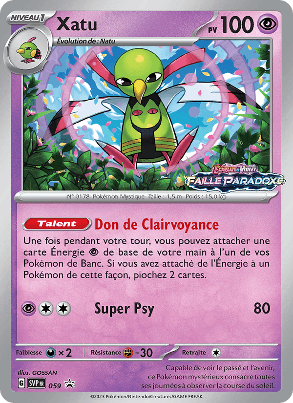 Xatu, carta 059 di SVP Black Star Promos