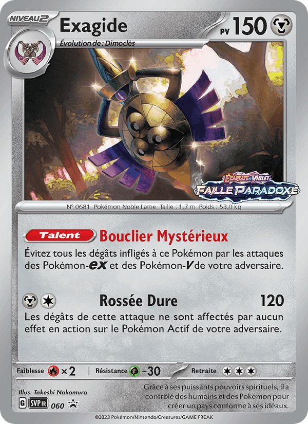 Exagide, carte 060 de SVP Black Star Promos