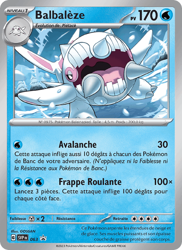 Balbalèze, carte 063 de SVP Black Star Promos