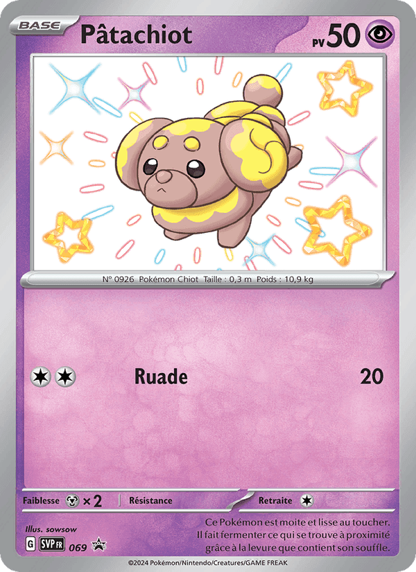 Pâtachiot, carte 069 de SVP Black Star Promos