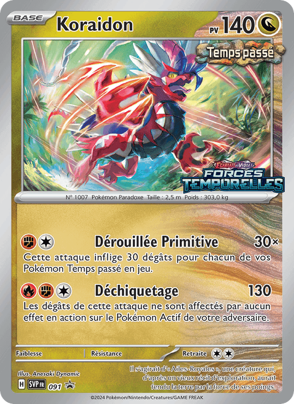 Koraidon, carta 091 de SVP Black Star Promos