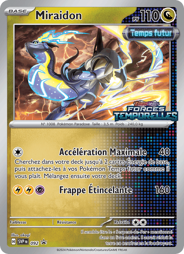 Miraidon, carte 092 de SVP Black Star Promos