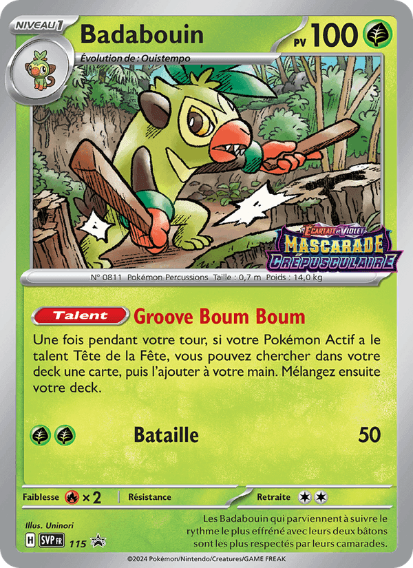Badabouin, carte 115 de SVP Black Star Promos