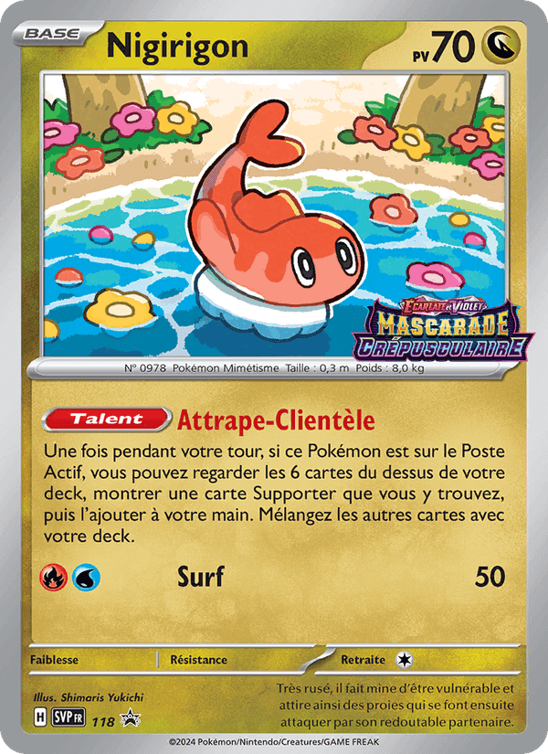 Nigirigon, carte 118 de SVP Black Star Promos