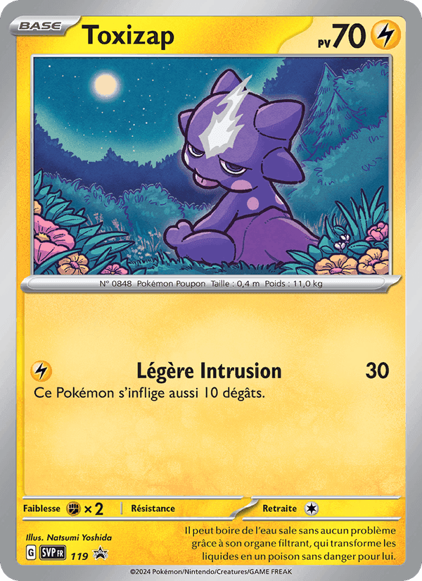 Toxizap, carte 119 de SVP Black Star Promos