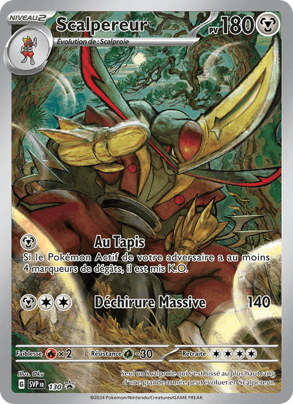 Scalpereur, carte 130 de SVP Black Star Promos