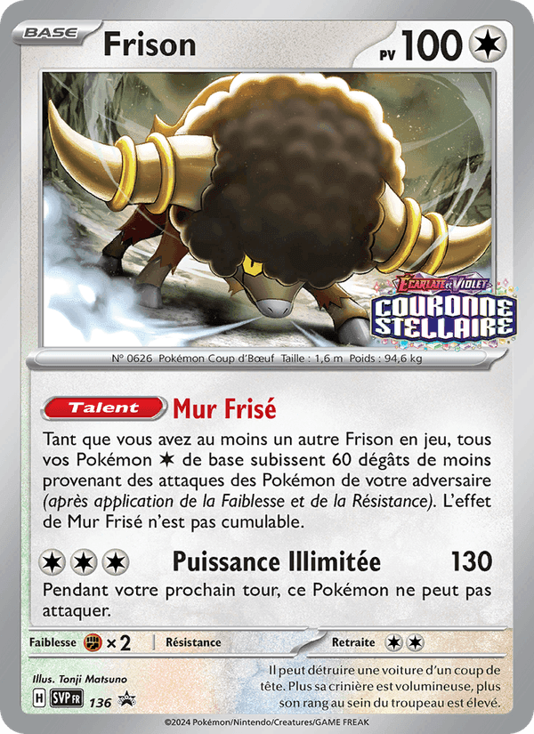 Frison, carta 136 di SVP Black Star Promos