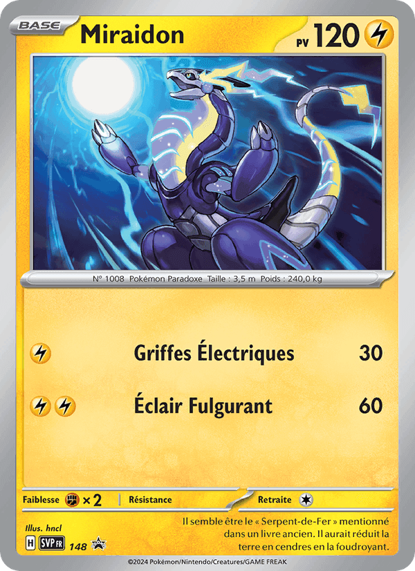 Miraidon, carte 148 de SVP Black Star Promos