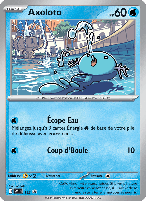 Axoloto, carte 155 de SVP Black Star Promos