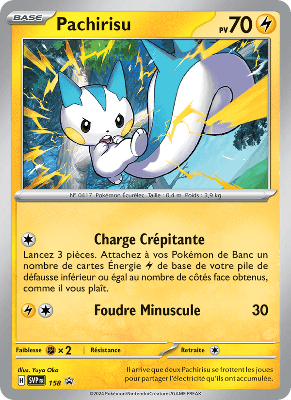 Pachirisu, card 158 from SVP Black Star Promos