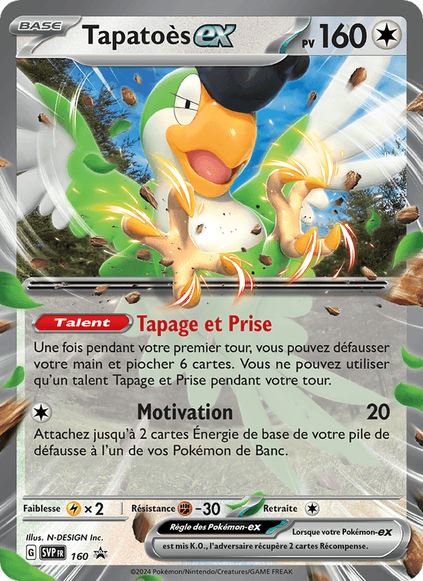 Tapatoès-ex, card 160 from SVP Black Star Promos