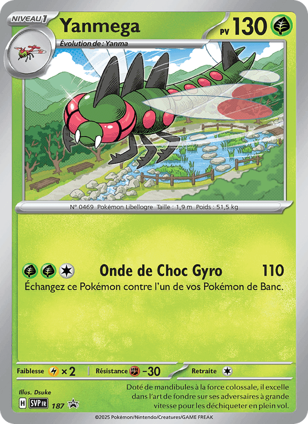 Yanmega, carta 187 de SVP Black Star Promos